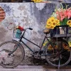 Educa Fiets met bloemen - legpuzzel van 500 stukjes