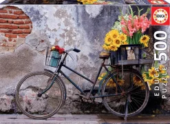 Educa Fiets met bloemen - legpuzzel van 500 stukjes