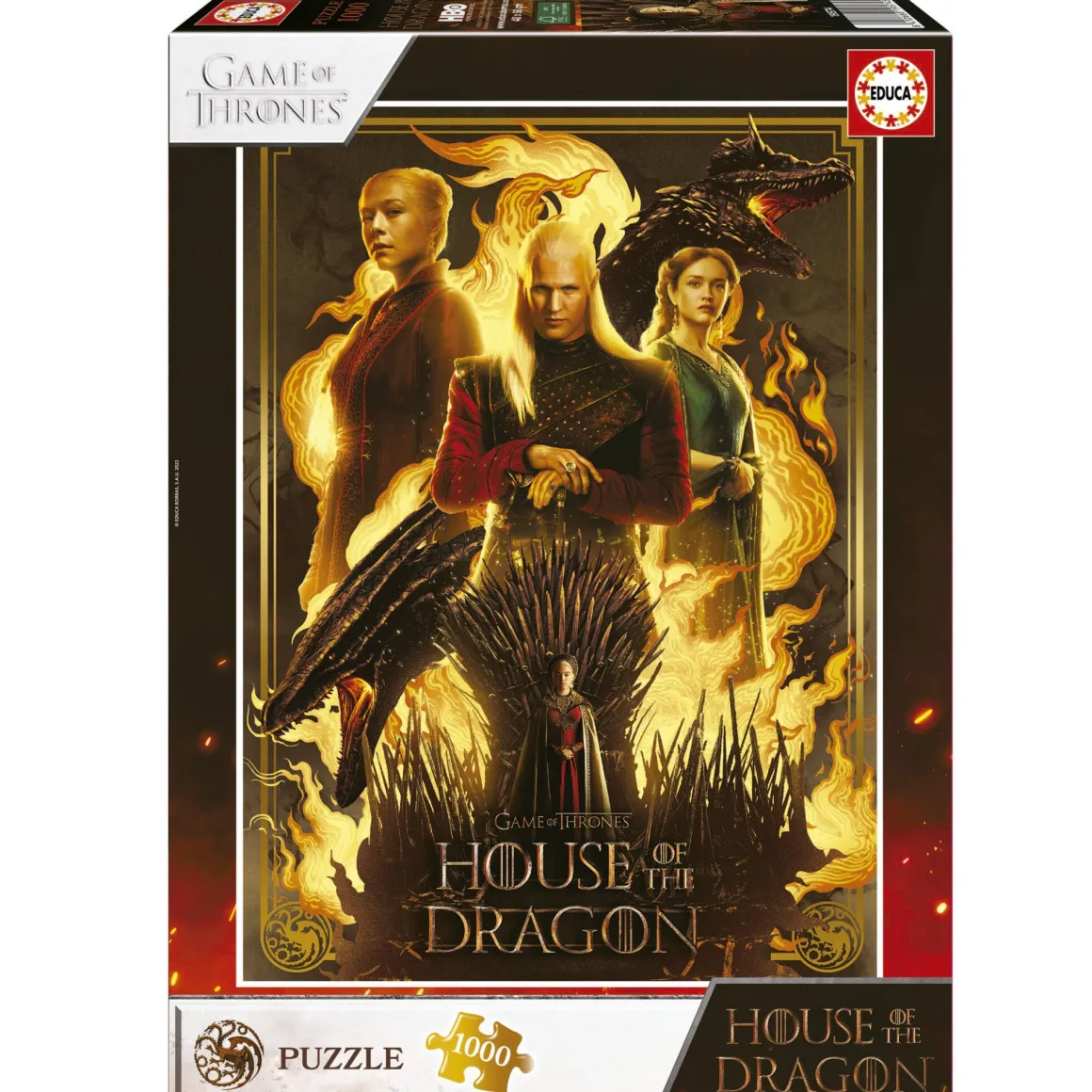 Educa GOT - House of the Dragon - puzzel 1000 stukjes