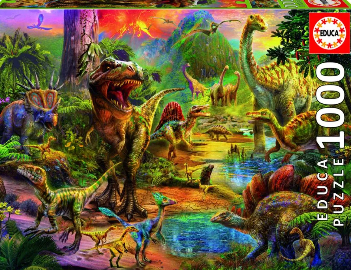 Educa Het land van de dinosaurussen - legpuzzel van 1000 stukjes