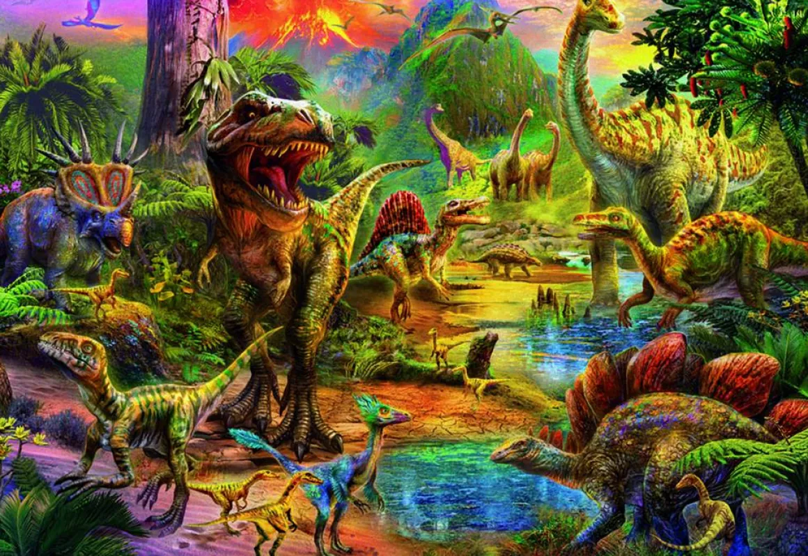 Educa Het land van de dinosaurussen - legpuzzel van 1000 stukjes