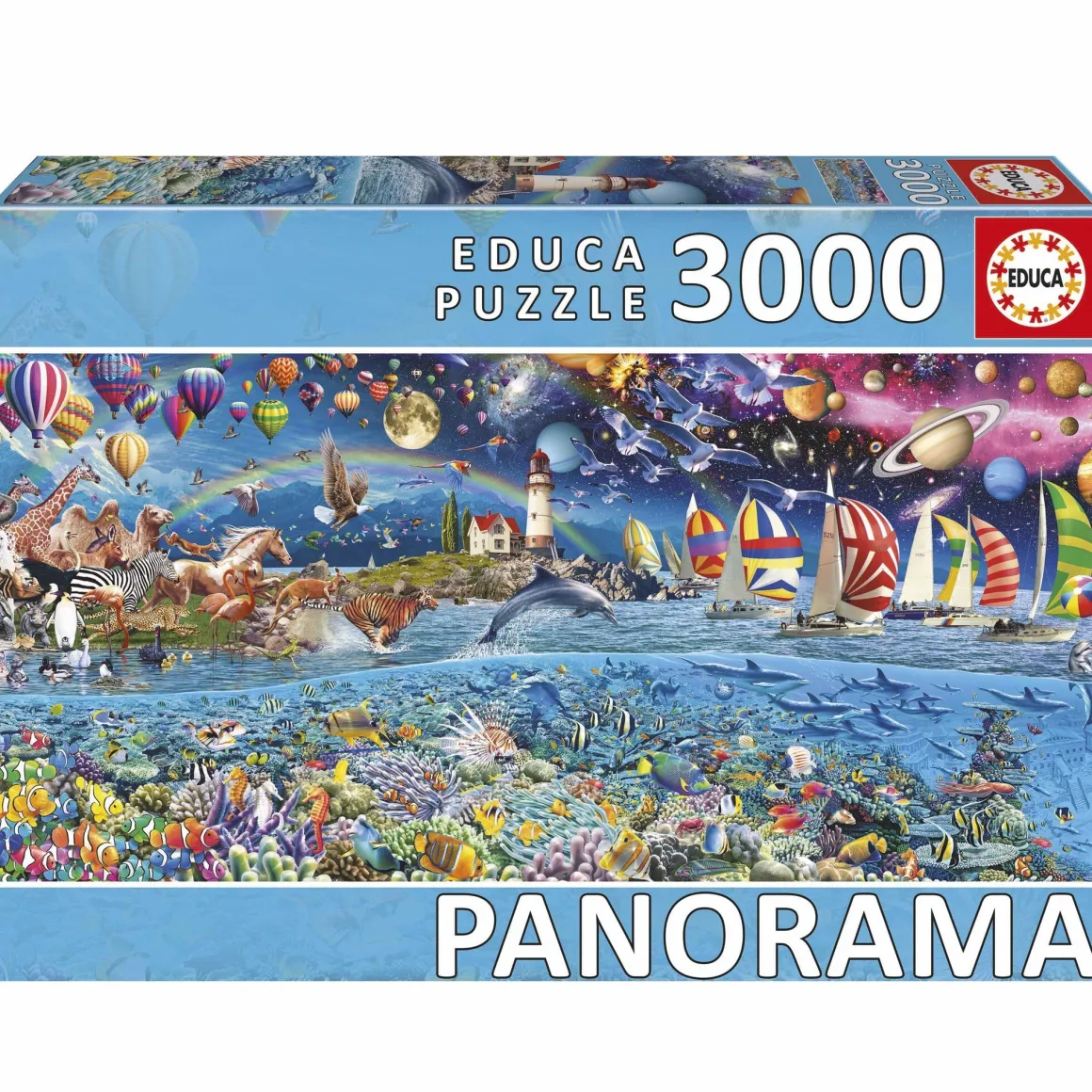 Educa Het Leven - Panorama - puzzel van 3000 stukjes