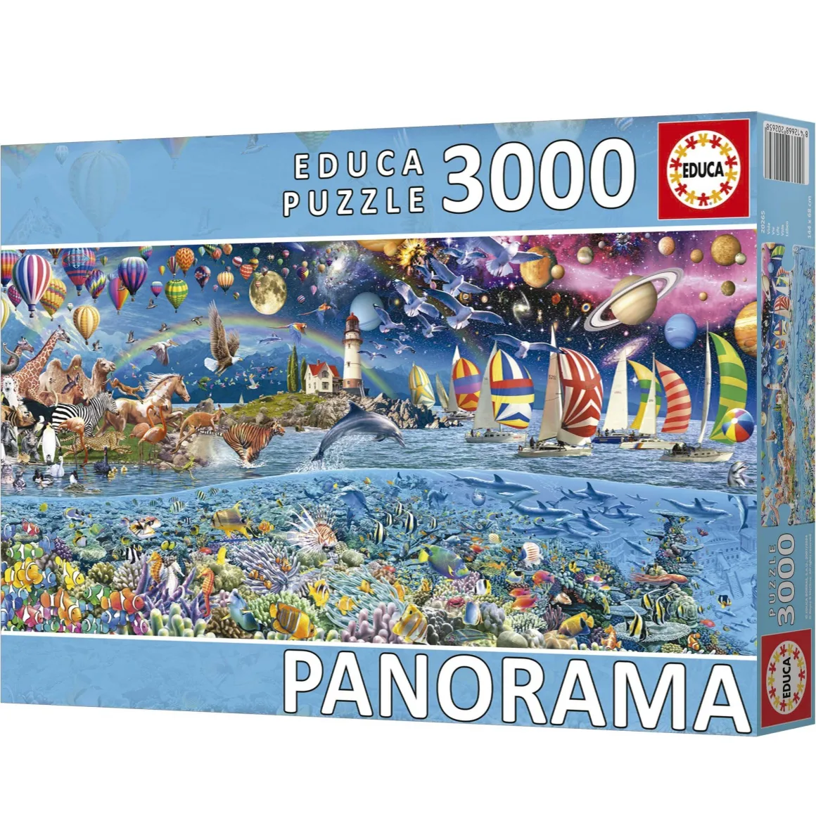 Educa Het Leven - Panorama - puzzel van 3000 stukjes