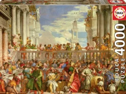 Educa Het Trouwfeest in Cana - Paolo Veronese - puzzel van 4000 stukjes
