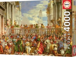 Educa Het Trouwfeest in Cana - Paolo Veronese - puzzel van 4000 stukjes