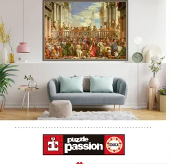 Educa Het Trouwfeest in Cana - Paolo Veronese - puzzel van 4000 stukjes
