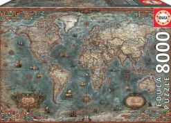 Educa Historische wereldkaart - puzzel van 8000 stukjes