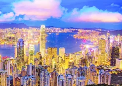 Educa Hong Kong Skyline - Glow in the Dark - puzzel 1000 stukjes