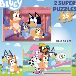 Educa HOUT: Bluey - 2 x 25 stukjes