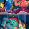 Educa HOUT: Pixar - Nemo en Dory - Monsters Inc. - 2 x 25 stukjes
