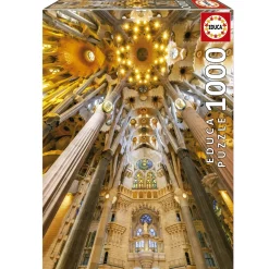 Educa Interieur van de Sagrada Familia - puzzel 1000 stukjes