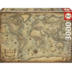 Educa Kaart van de Wereld - puzzel van 3000 stukjes