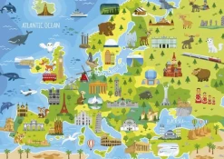 Educa Kaart van Europa - puzzel van 150 stukjes