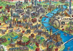 Educa Kaart van Londen - legpuzzel van 500 stukjes
