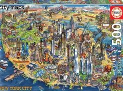 Educa Kaart van New York - legpuzzel van 500 stukjes