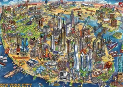 Educa Kaart van New York - legpuzzel van 500 stukjes