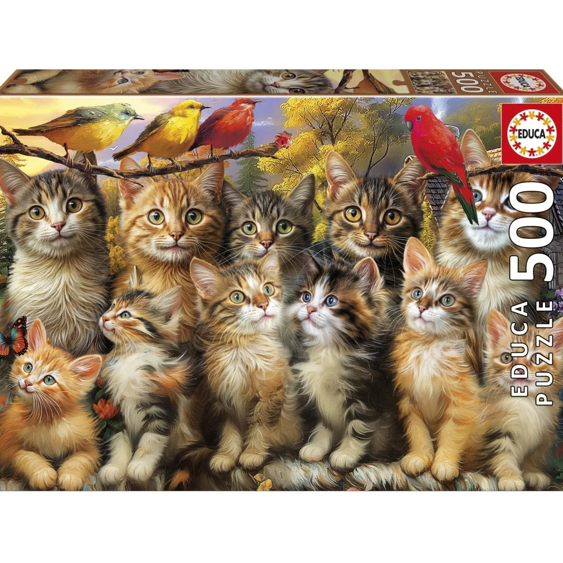 Educa Katten en Vogels - legpuzzel van 500 stukjes