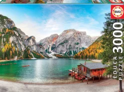 Educa Lago di Braies in de herfst - puzzel van 3000 stukjes