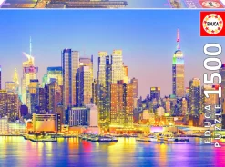 Educa Manhattan bij nacht - legpuzzel van 1500 stukjes