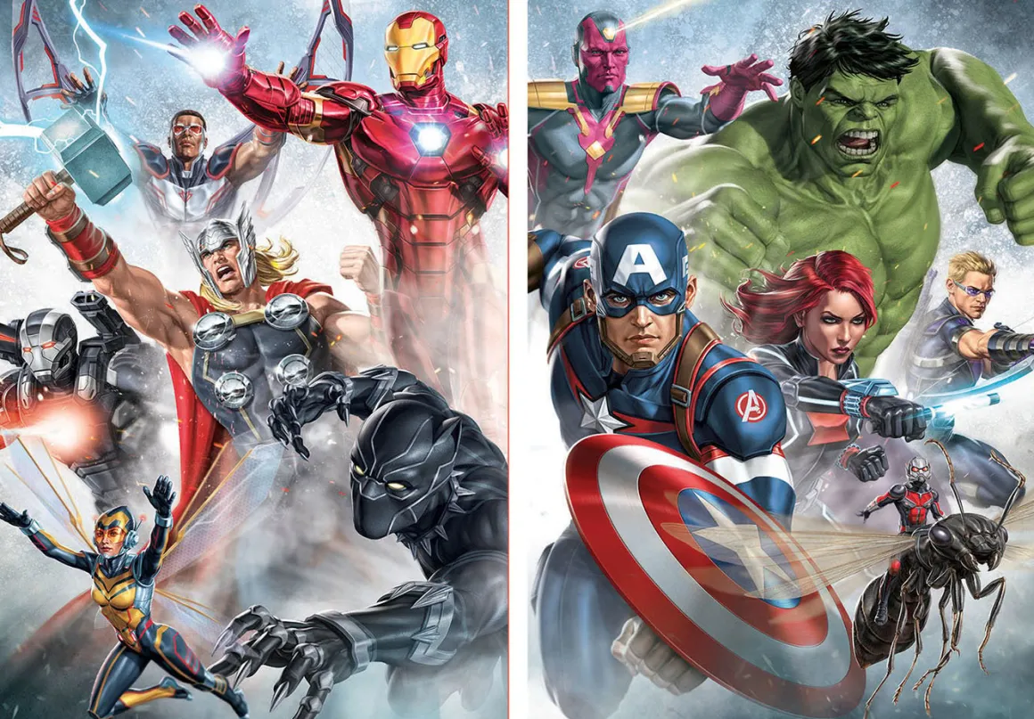 Educa Marvel Mania - 2 x 500 stukjes legpuzzel