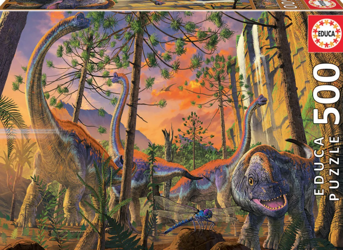 Educa Nieuwsgierige Dino - legpuzzel van 500 stukjes