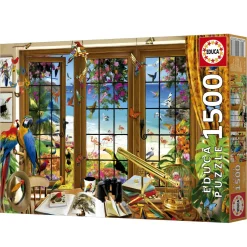 Educa Observatievenster voor vogelspotters - legpuzzel van 1500 stukjes