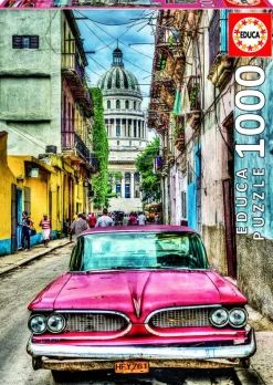 Educa Oldtimer in Havana - puzzel van 1000 stukjes
