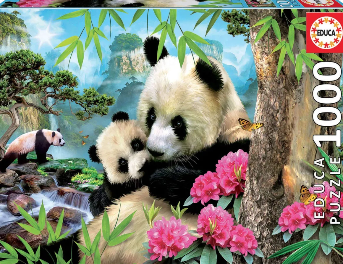 Educa Panda's - legpuzzel van 1000 stukjes