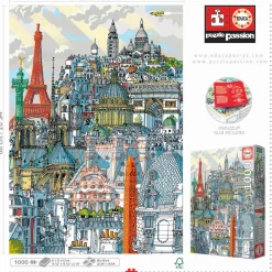 Educa Parijs - Carlo Stanga - puzzel 1000 stukjes