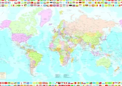 Educa Politieke wereldkaart - legpuzzel van 1500 stukjes