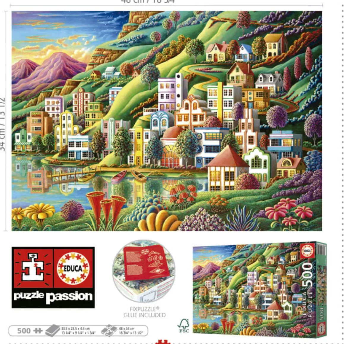 Educa Puerto Escondido - legpuzzel van 500 stukjes