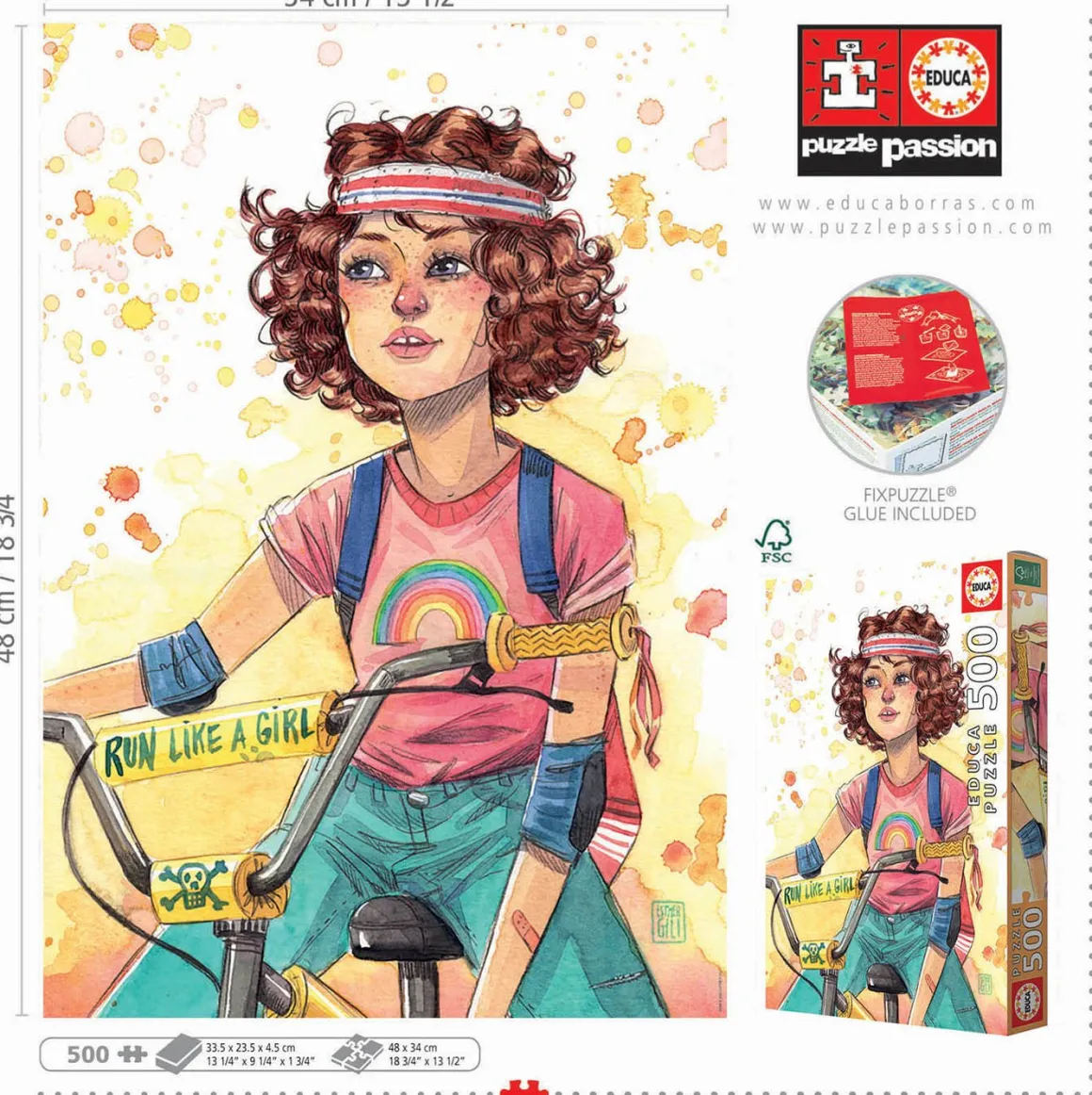 Educa Run like a Girl - legpuzzel van 500 stukjes