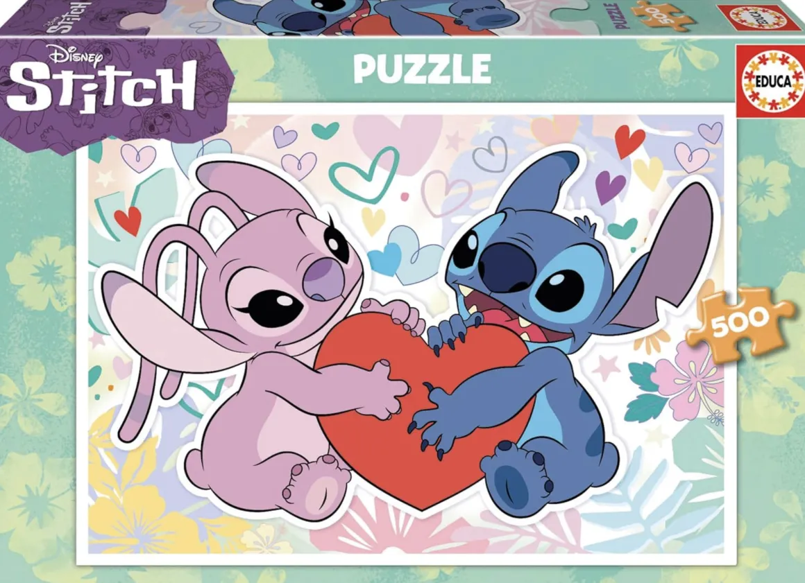 Educa Stitch en Angel - legpuzzel van 500 stukjes