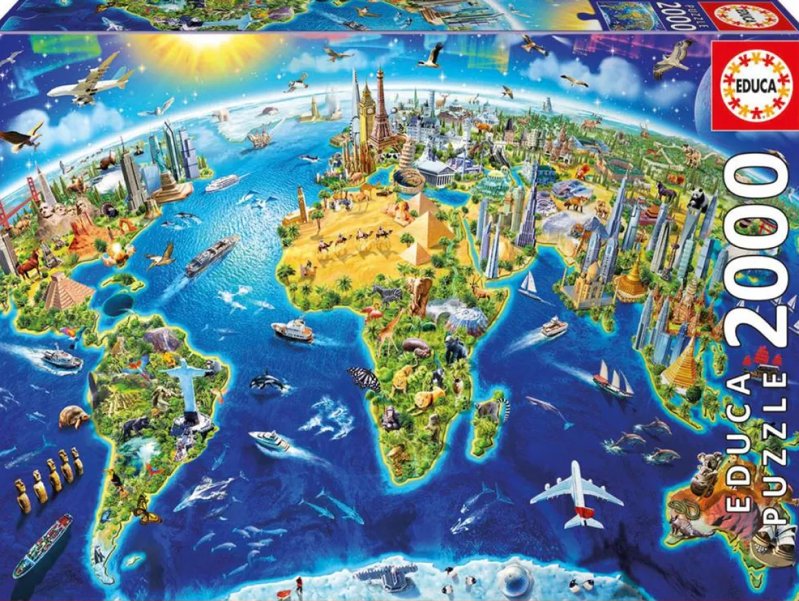 Educa Symbolen van de wereld - puzzel van 2000 stukjes