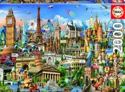 Educa Symbolen van Europa - puzzel van 2000 stukjes