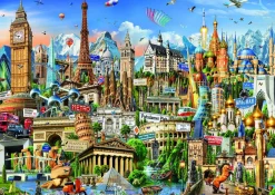 Educa Symbolen van Europa - puzzel van 2000 stukjes