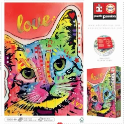 Educa Tilt Cat Love - Dean Russo - puzzel 1000 stukjes