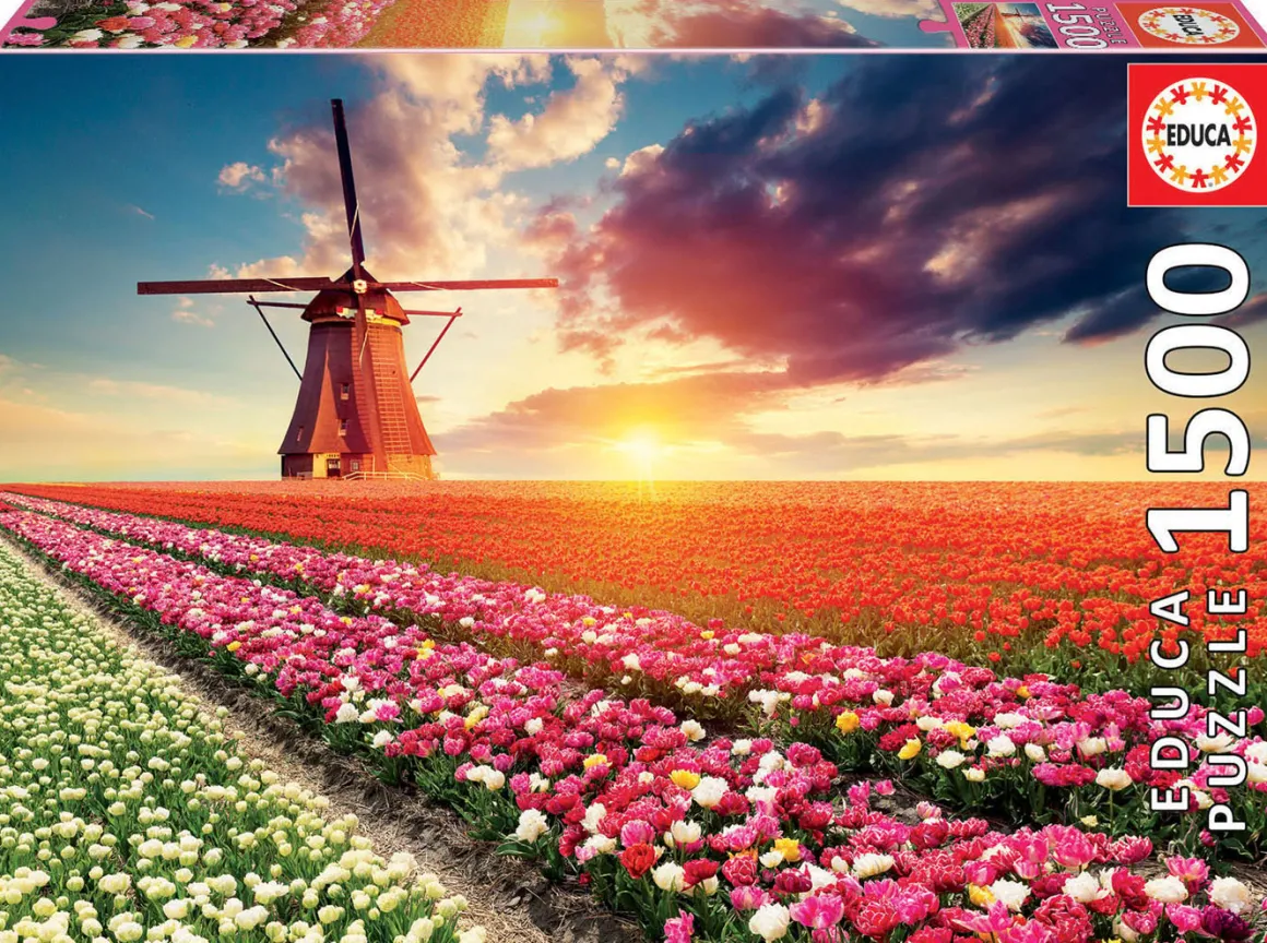 Educa Tulpenlandschap- legpuzzel van 1500 stukjes