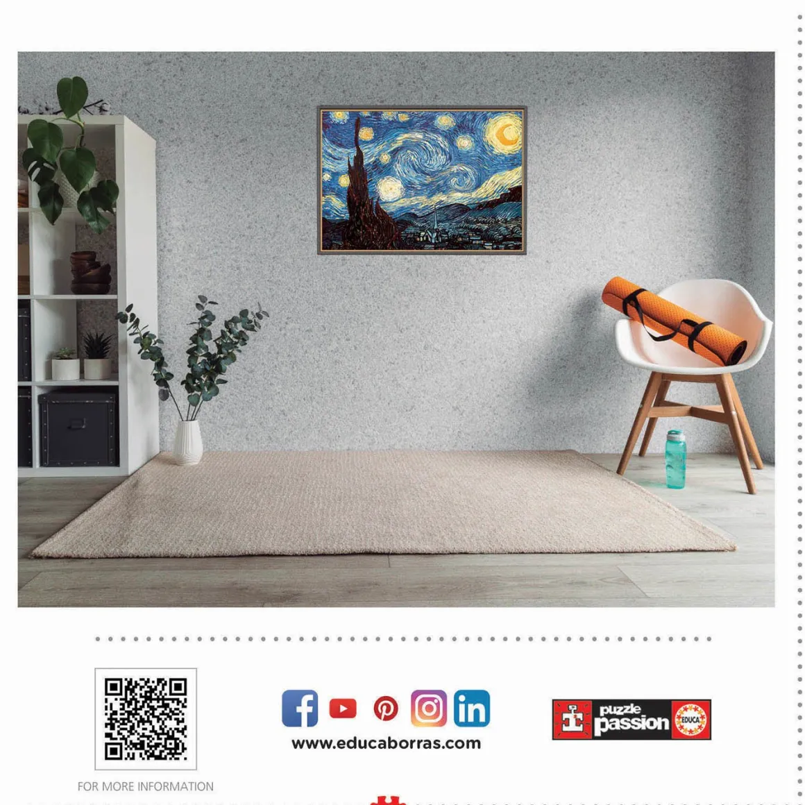 Educa Vincent van Gogh - Sterrennacht - puzzel 1000 stukjes