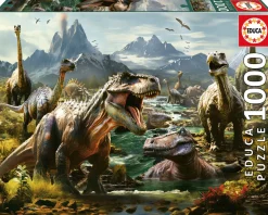 Educa Woeste Dinosaurussen - puzzel 1000 stukjes