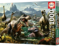 Educa Woeste Dinosaurussen - puzzel 1000 stukjes