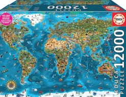 Educa Wonderen van de wereld - puzzel van 12000 stukjes