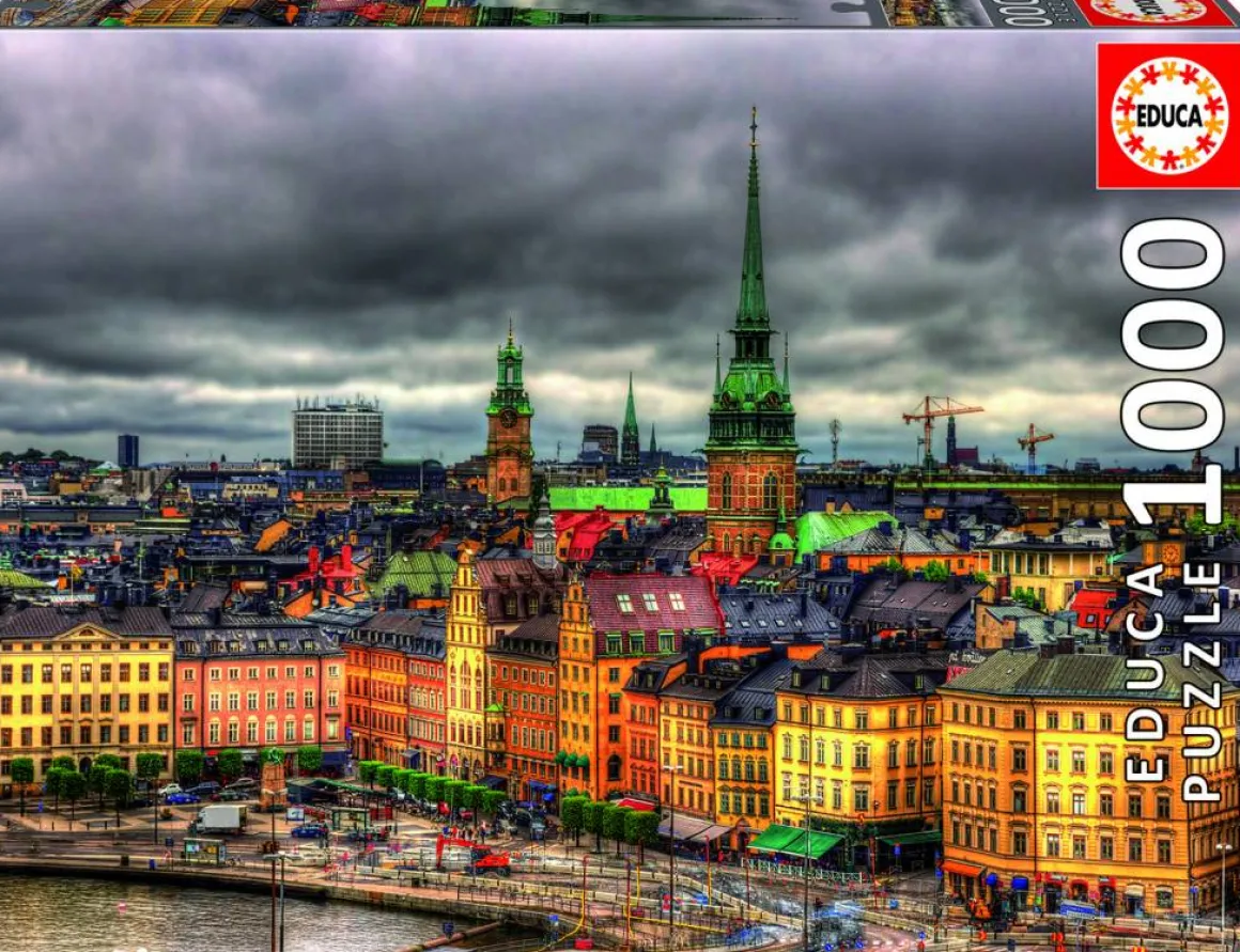 Educa Zicht op Stockholm in Zweden - legpuzzel van 1000 stukjes