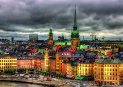 Educa Zicht op Stockholm in Zweden - legpuzzel van 1000 stukjes