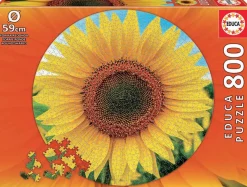 Educa Zonnebloem - Cirkelvormige puzzel - 800 stukjes