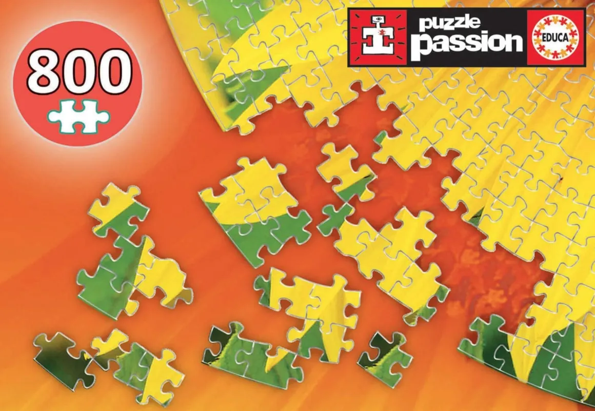 Educa Zonnebloem - Cirkelvormige puzzel - 800 stukjes