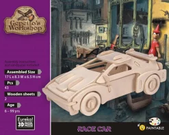 Eureka Racewagen - Gepetto's Workshop - 3D puzzel