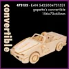Eureka Sportwagen Cabrio - Gepetto's Workshop - 3D puzzle in hout