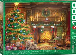 Eurographics Puzzles Feestelijke Labradors - puzzel van 1000 stukjes