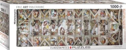 Eurographics Puzzles Sixtijnse kapel - Plafond- puzzel van 1000 stukjes